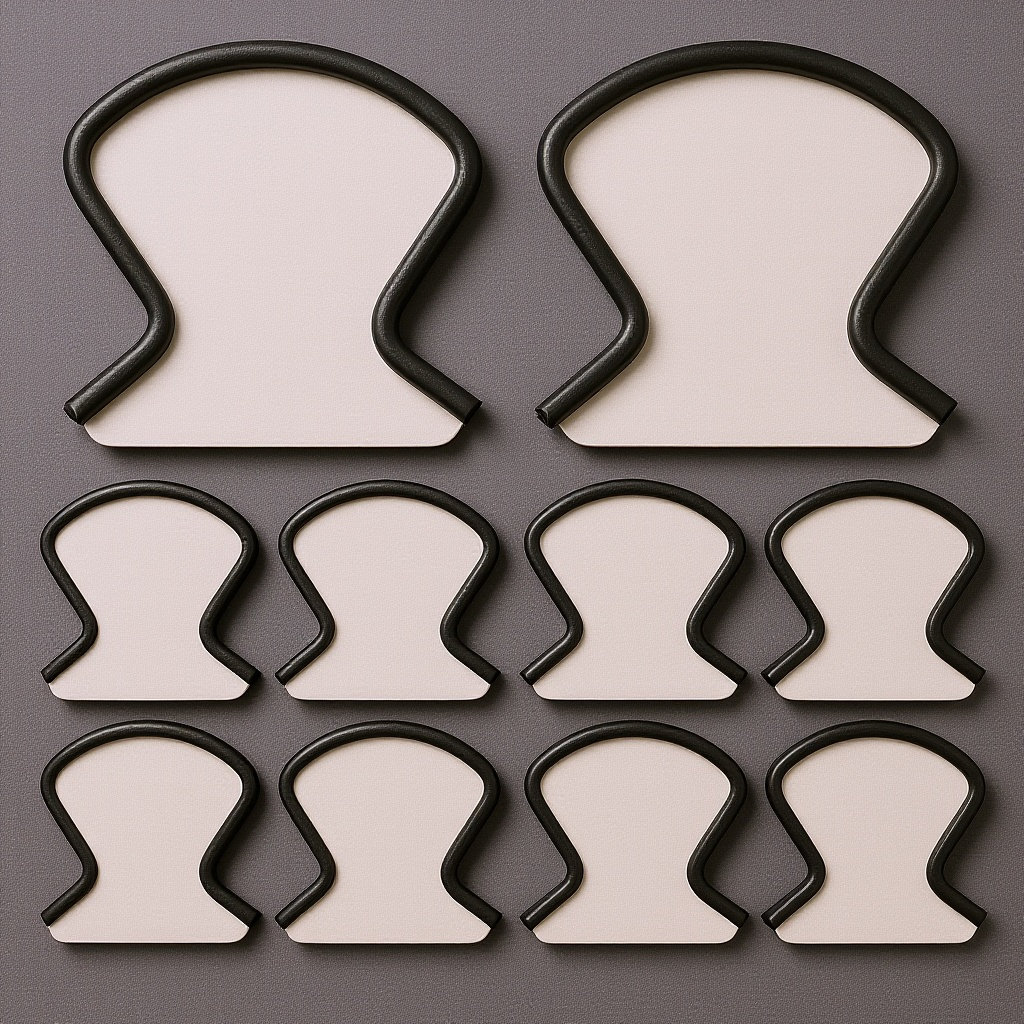 Leatherwork Hardware - 10 Peças de Clipes de Retenção