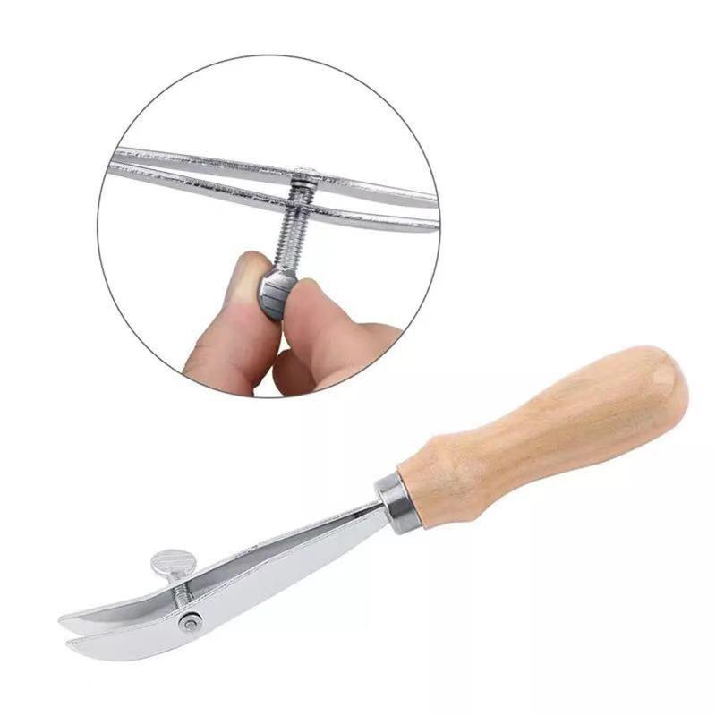 Groover Stitching Tool - Ferramenta Artesanal Ajustável para Couro com