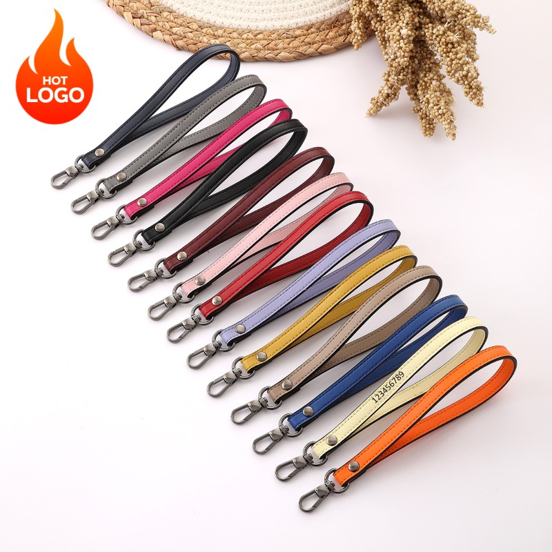 Leatherwork Keychain - Chaveiro com logotipo personalizado, couro em