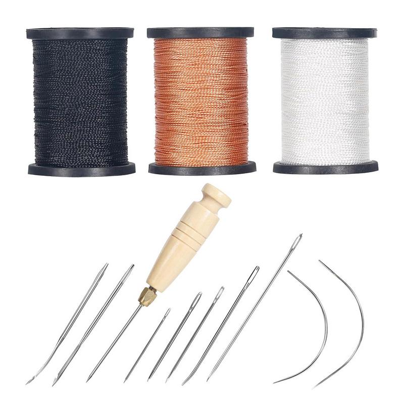Leatherwork Needles - Kit de costura de couro resistente