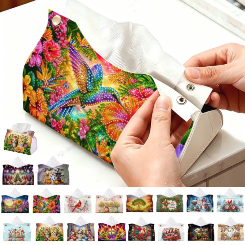 Leather Work In Art - Caixa de Lenços de Papel com