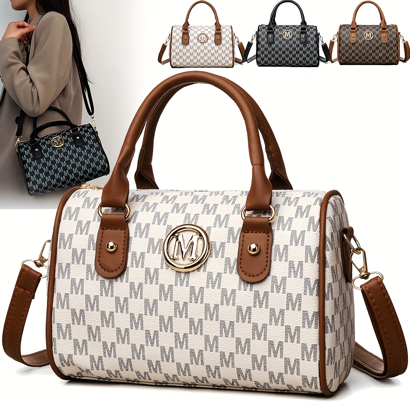 Bolsa de ombro feminina com al - Leatherwork Logo avaliação e preço