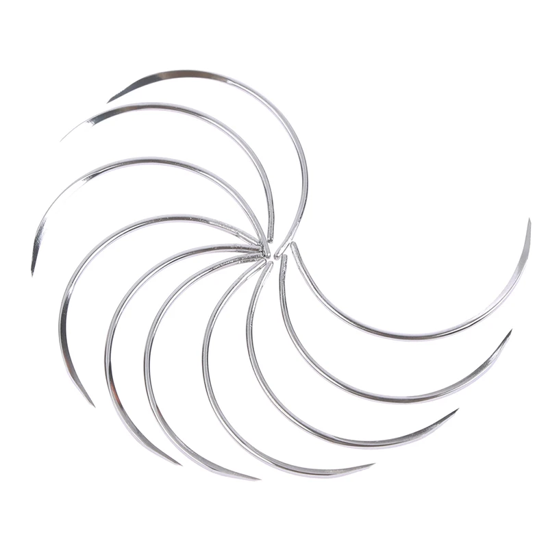 10 pçs metal 1/2 canto agulha  - Leatherwork Needles avaliação e preço