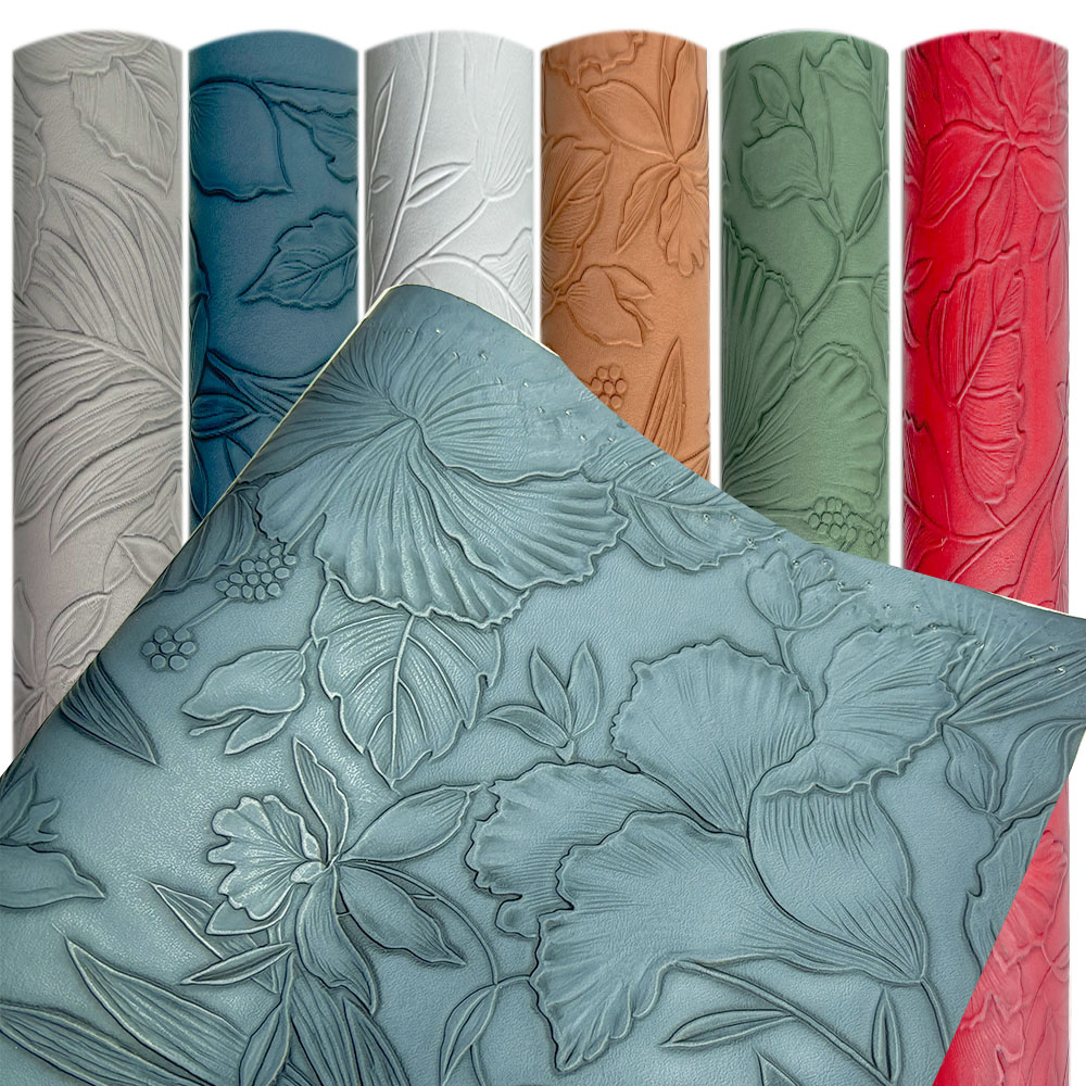 Flor do vintage em relevo cour - Leatherwork Needles avaliação e preço