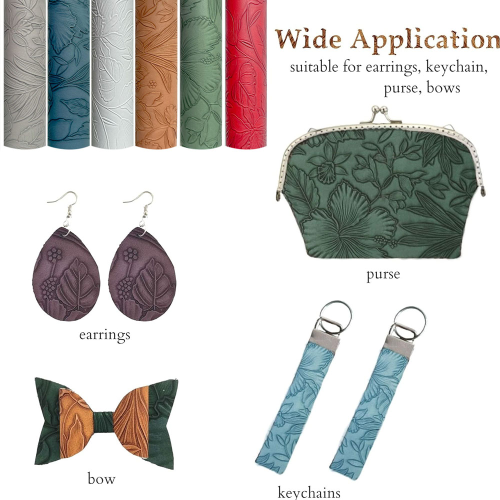 Flor do vintage em relevo cour - Leatherwork Needles avaliação e preço