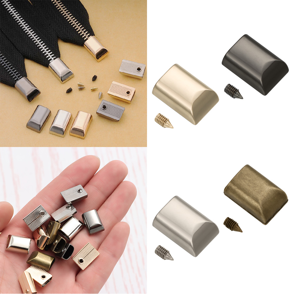 10 pçs metal zíper rolha zíper - Leatherwork Hardware avaliação e preço