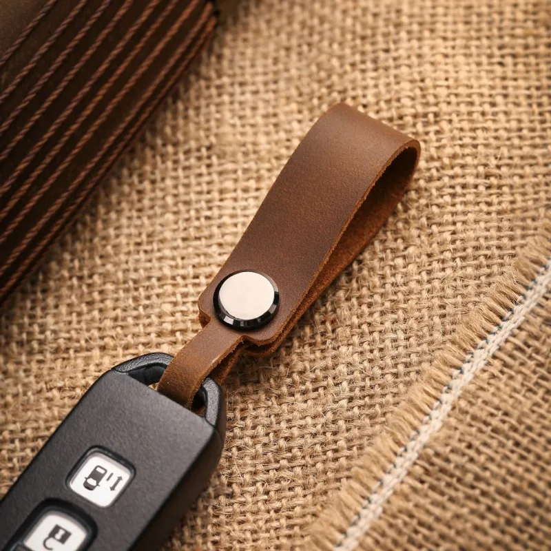 Chaveiro de couro genuíno com  - Leatherwork Keychain avaliação e preço
