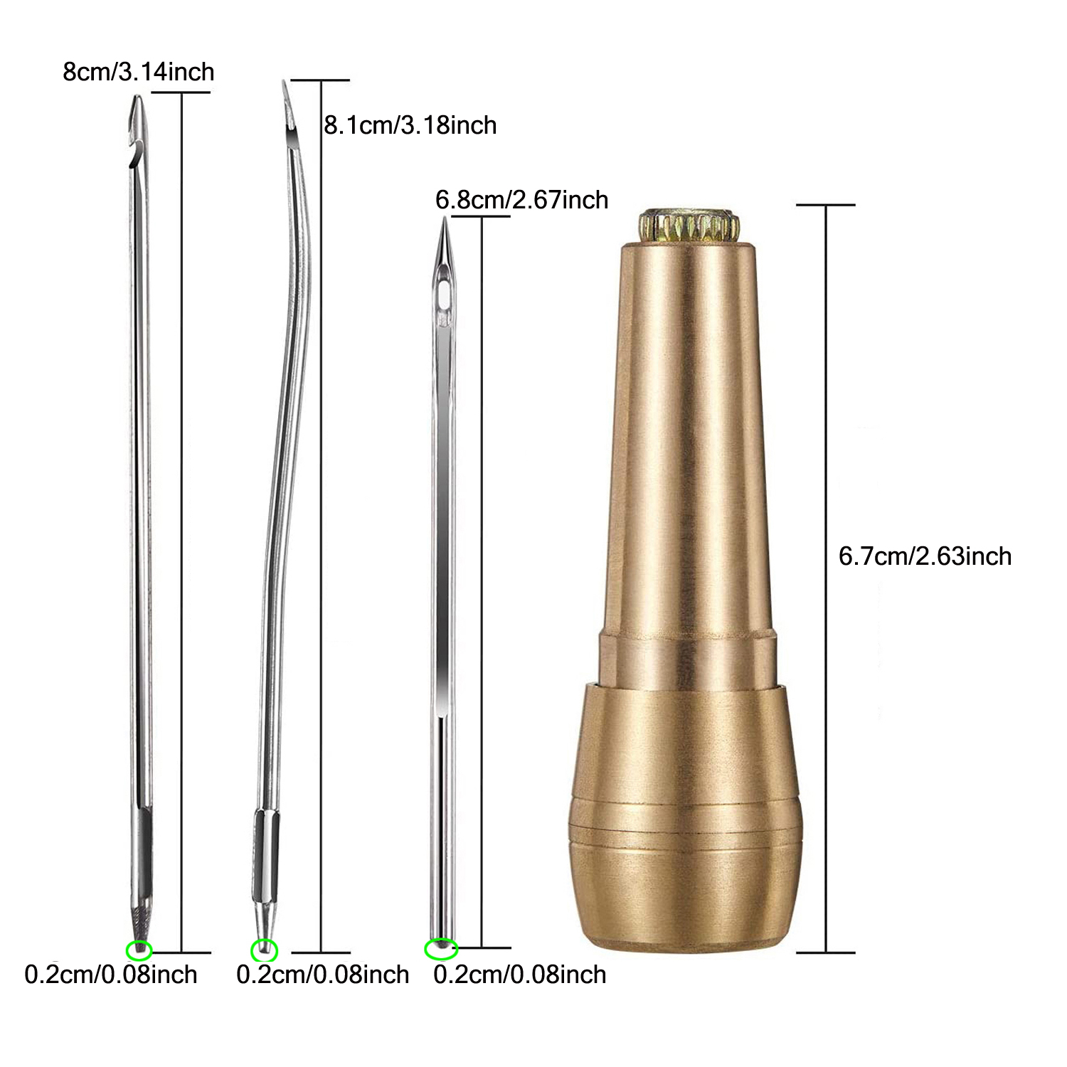 Kit de costura de couro diy, a - Leatherwork Needles avaliação e preço