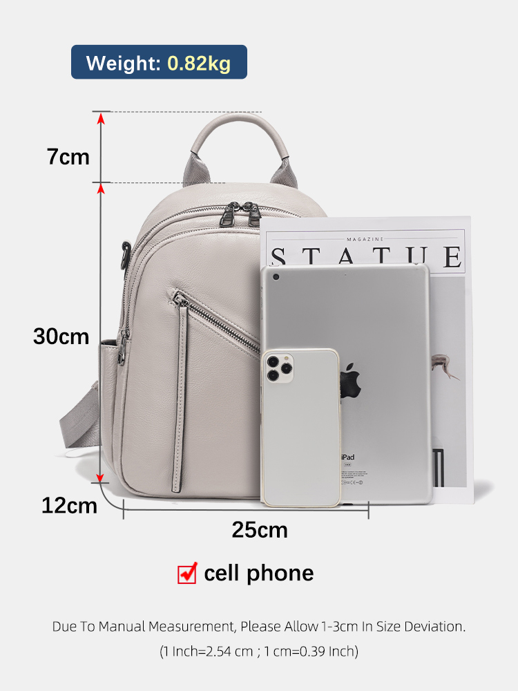 Mochila feminina de couro genu - Leather Work Womens Backpack avaliação e preço