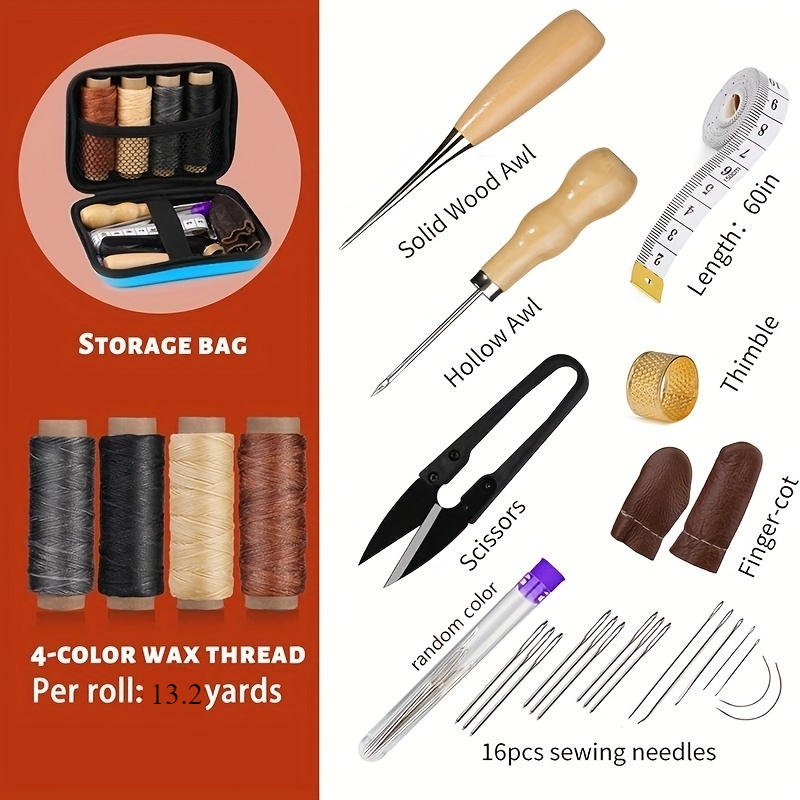 Kit de Costura de Couro, Kit d - Leatherwork Needles avaliação e preço
