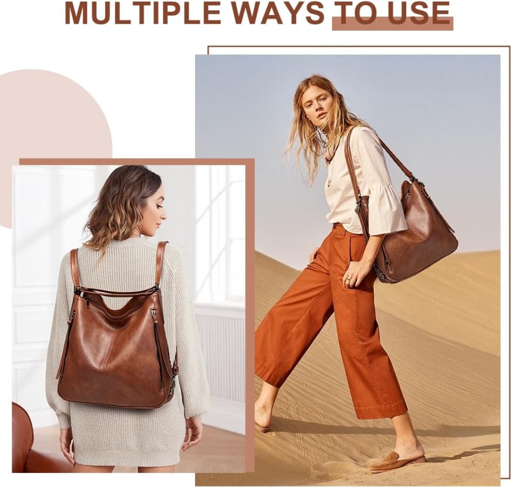 Bolsa Tote de Luxo para Mulher - Leather Work Womens Backpack avaliação e preço