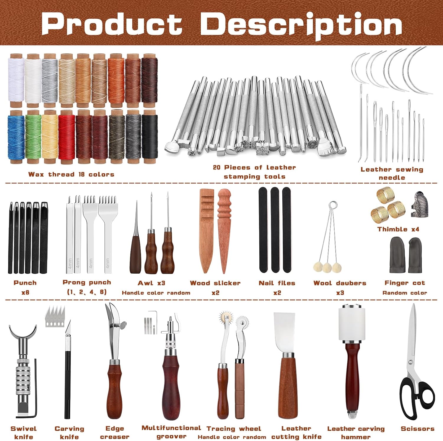 Kit de Ferramentas para Trabal - Leatherwork Essentials avaliação e preço