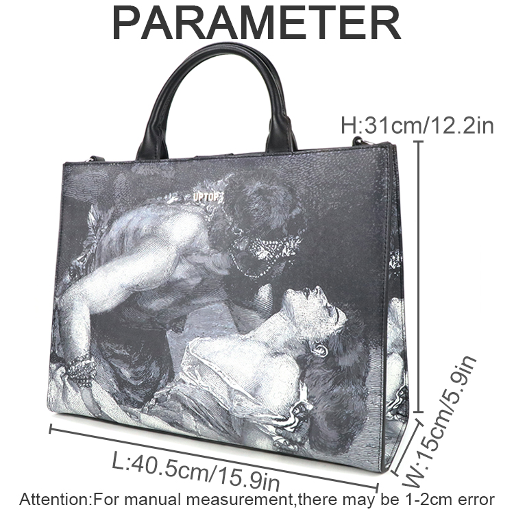 Bolsa Tote de Couro PU com Est - Leather Work In Art avaliação e preço